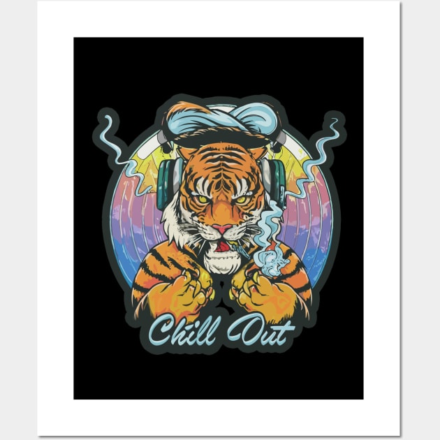 Wild Beats: The Hip-Hop Tiger Edition Wall Art by diegotorres